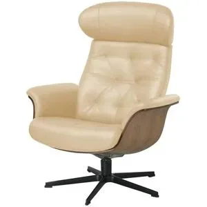 Höffner Relaxsessel aus Leder Timeout ¦ creme ¦ Maße (cm): B: 80 H: 101 T: 81.0