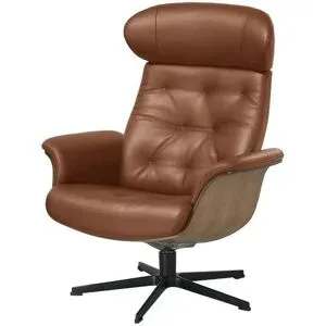 Höffner Relaxsessel aus Leder Timeout ¦ braun ¦ Maße (cm): B: 80 H: 101 T: 81.0