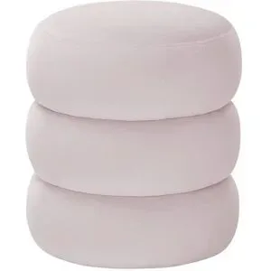 como Pouf  Samt ¦ rosa/pink ¦ Maße (cm): H: 45  Ø: 40