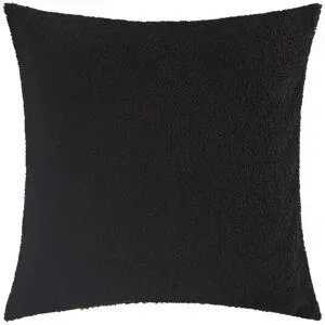 Höffner Kissen  Teddy uni ¦ schwarz ¦ Maße (cm): B: 45