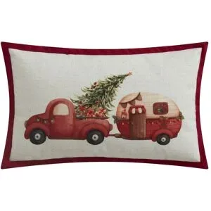 Höffner Kissen  Weihnachtsauto ¦ rot ¦ Maße (cm): B: 30