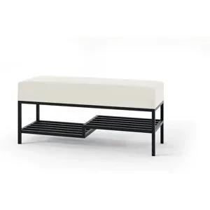 Höffner Polsterbank  Mello ¦ grau ¦ Maße (cm): B: 100 H: 45