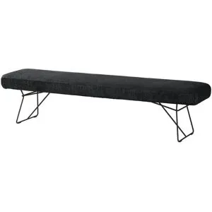 Jette Home Einzelbank  Lozano ¦ schwarz ¦ Maße (cm): B: 200 H: 50 T: 45.0