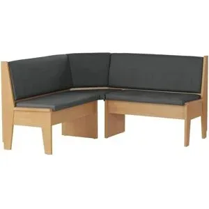 Höffner Eckbank  Tina ¦ grau ¦ Maße (cm): H: 89