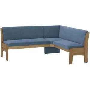 Höffner Eckbank mit Stauraum Toledo ¦ blau ¦ Maße (cm): B: 203 H: 87 T: 163.0