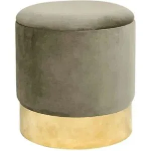 Höffner Pouf mit Stauraum Georgia ¦ beige ¦ Maße (cm): H: 40  Ø: 39