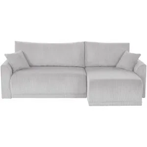Höffner Ecksofa mit Schlaffunktion Malyn ¦ grau ¦ Maße (cm): B: 235 H: 85 T: 146.0