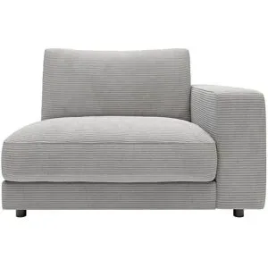 Jette Home Element Einsitzer Armlehne rechts in Cord Sila ¦ grau ¦ Maße (cm): B: