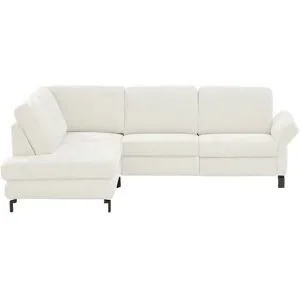 Max Schelling Ecksofa Flachgewebe Maximum Plus ¦ creme ¦ Maße (cm): B: 265 H: 91