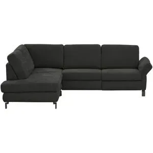 Max Schelling Ecksofa Flachgewebe Maximum Plus ¦ schwarz ¦ Maße (cm): B: 265 H: