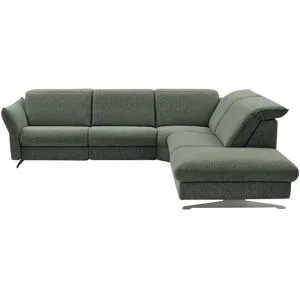 Hukla Ecksofa Mikrofaser Michelle ¦ grün ¦ Maße (cm): B: 292 H: 99 T: 258.0