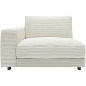 Jette Home Element Einsitzer Armlehne links in Cord Sila ¦ weiß ¦ Maße (cm): B: