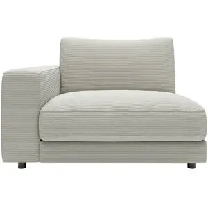 Jette Home Element Einsitzer Armlehne links in Cord Sila ¦ grau ¦ Maße (cm): B: