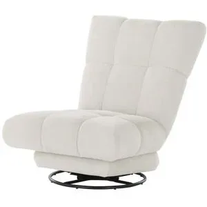 Bobb Dreh-Schaukelsessel  Chessie ¦ weiß ¦ Maße (cm): B: 86 H: 105 T: 98.0