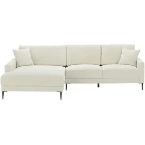 Höffner Ecksofa  Valissan ¦ creme ¦ Maße (cm): B: 276 H: 84 T: 173.0