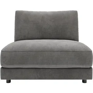 Jette Home Element Einsitzer ohne Armlehne in Cord Sila ¦ grau ¦ Maße (cm): B: