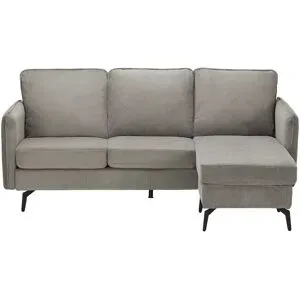 Höffner Ecksofa  Atisha ¦ grau ¦ Maße (cm): B: 193 H: 86 T: 136.0