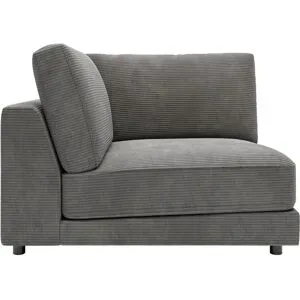 Jette Home Element Ecke in Cord Sila ¦ grau ¦ Maße (cm): B: 120 H: 85 T: 125.0