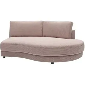 Jette Home Element Abschluss rund rechts in Cord Sila ¦ rosa/pink ¦ Maße (cm):