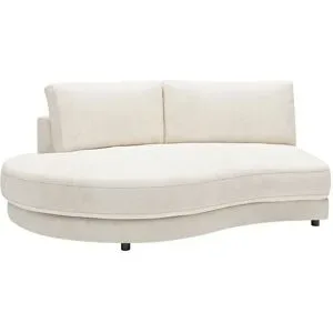 Jette Home Element Abschluss rund links in Feincord Sila ¦ weiß ¦ Maße (cm): B: