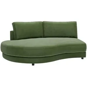 Jette Home Element Abschluss rund links in Feincord Sila ¦ grün ¦ Maße (cm): B: