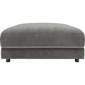 Jette Home Element Hocker in Cord Sila ¦ grau ¦ Maße (cm): B: 100 H: 43 T: 127.0