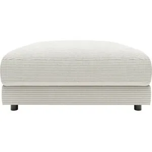 Jette Home Element Hocker in Cord Sila ¦ weiß ¦ Maße (cm): B: 100 H: 43 T: 127.0