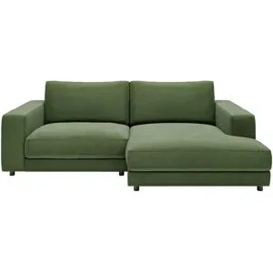 Jette Home Ecksofa in Feincord Sila ¦ grün ¦ Maße (cm): B: 250 H: 85 T: 170.0