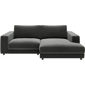Jette Home Ecksofa In Feincord Sila ¦ grau ¦ Maße (cm): B: 250 H: 85 T: 170.0