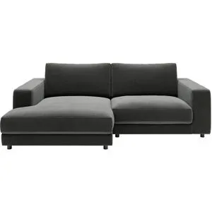 Jette Home Ecksofa in Feincord Sila ¦ grau ¦ Maße (cm): B: 250 H: 85 T: 170.0