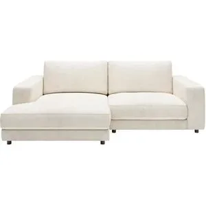 Jette Home Ecksofa in Feincord Sila ¦ weiß ¦ Maße (cm): B: 250 H: 85 T: 170.0