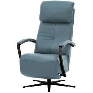Hukla Relaxsessel Leder Pierre ¦ blau ¦ Maße (cm): B: 75 H: 117 T: 87.0
