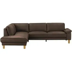 Ravensberger Werkstätten Ecksofa Leder RW-Select ¦ braun ¦ Maße (cm): B: 274 H: