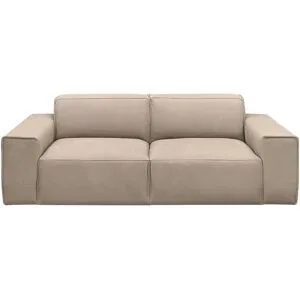 Gray & Jones Einzelsofa im Trendstoff Baltic Breeze ¦ beige ¦ Maße (cm): B: 216