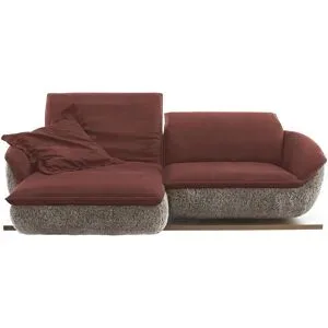 Koinor Ecksofa  Mooove ¦ rot ¦ Maße (cm): B: 242 H: 99 T: 153.0