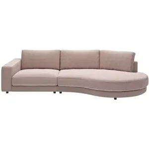 Jette Home Organisches Einzelsofa in Cord Sila ¦ rosa/pink ¦ Maße (cm): B: 330