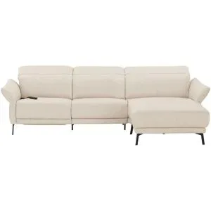 Wohnwert Ecksofa Leder Bellana ¦ beige ¦ Maße (cm): B: 291 H: 101 T: 176.0