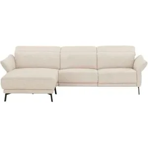 Wohnwert Ecksofa Leder Bellana ¦ beige ¦ Maße (cm): B: 285 H: 101 T: 161.0