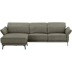 Wohnwert Ecksofa Leder Bellana ¦ grün ¦ Maße (cm): B: 285 H: 101 T: 161.0