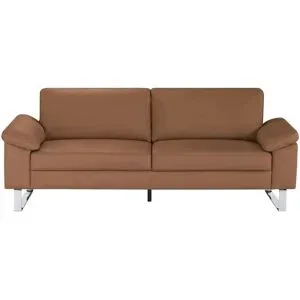 Max Schelling Ledersofa mit Kufengestell Maximum ¦ braun ¦ Maße (cm): B: 224 H: