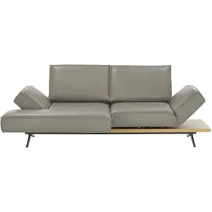 Koinor Ecksofa Echtleder Phoenix ¦ grau ¦ Maße (cm): B: 240 H: 116 T: 132.0