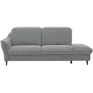 meinSofa Recamiere  Ellen ¦ grau ¦ Maße (cm): B: 219 H: 103 T: 102.0