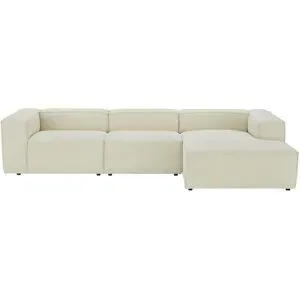 Höffner Ecksofa  Relana ¦ weiß ¦ Maße (cm): B: 330 H: 69 T: 158.0
