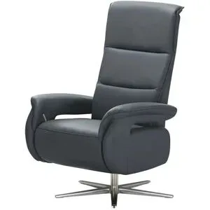 Wohnwert Relaxsessel Echtleder Mira ¦ blau ¦ Maße (cm): B: 81 H: 119 T: 93.0