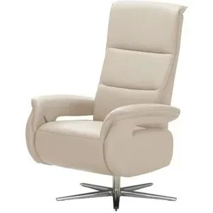 Wohnwert Relaxsessel Echtleder Mira ¦ beige ¦ Maße (cm): B: 81 H: 119 T: 93.0