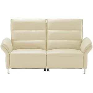 Wohnwert Einzelsofa Leder Marlena ¦ creme ¦ Maße (cm): B: 208 H: 107 T: 97.0