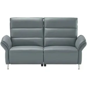 Wohnwert Einzelsofa Leder Marlena ¦ grau ¦ Maße (cm): B: 208 H: 107 T: 97.0