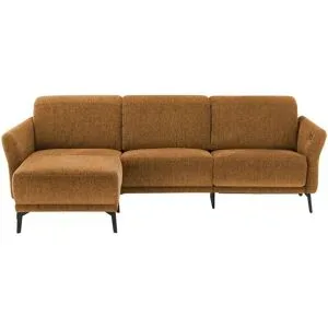 Höffner Ecksofa  New York ¦ kupfer ¦ Maße (cm): B: 251 H: 85 T: 179.0