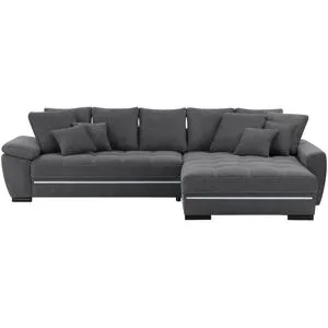 Bobb Ecksofa  Farina Fancy-LED ¦ grau ¦ Maße (cm): B: 323 H: 92 T: 222.0