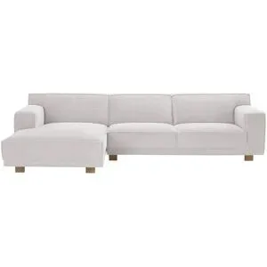 Soho Ecksofa Cord Weiß Trenisha ¦ weiß ¦ Maße (cm): B: 301 H: 74 T: 160.0